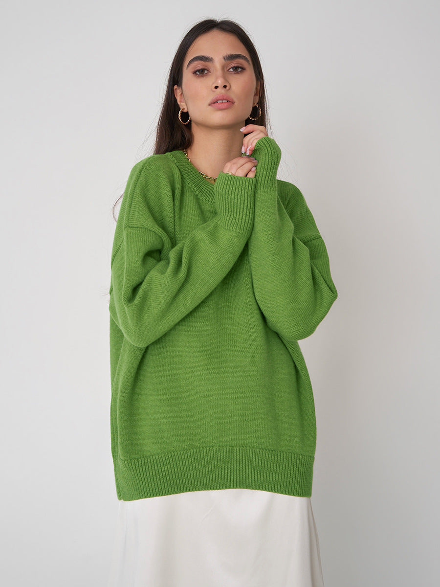 Tina O Neck Oversized Casual Women Sweater