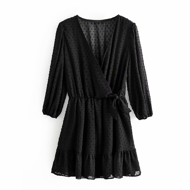 Stella Ruffles Lace Chiffon Dress