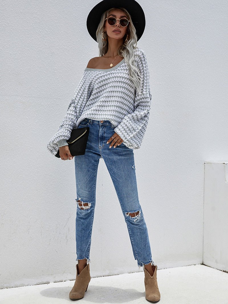 Sylvia Lantern Sleeve Oversized Women Sweater