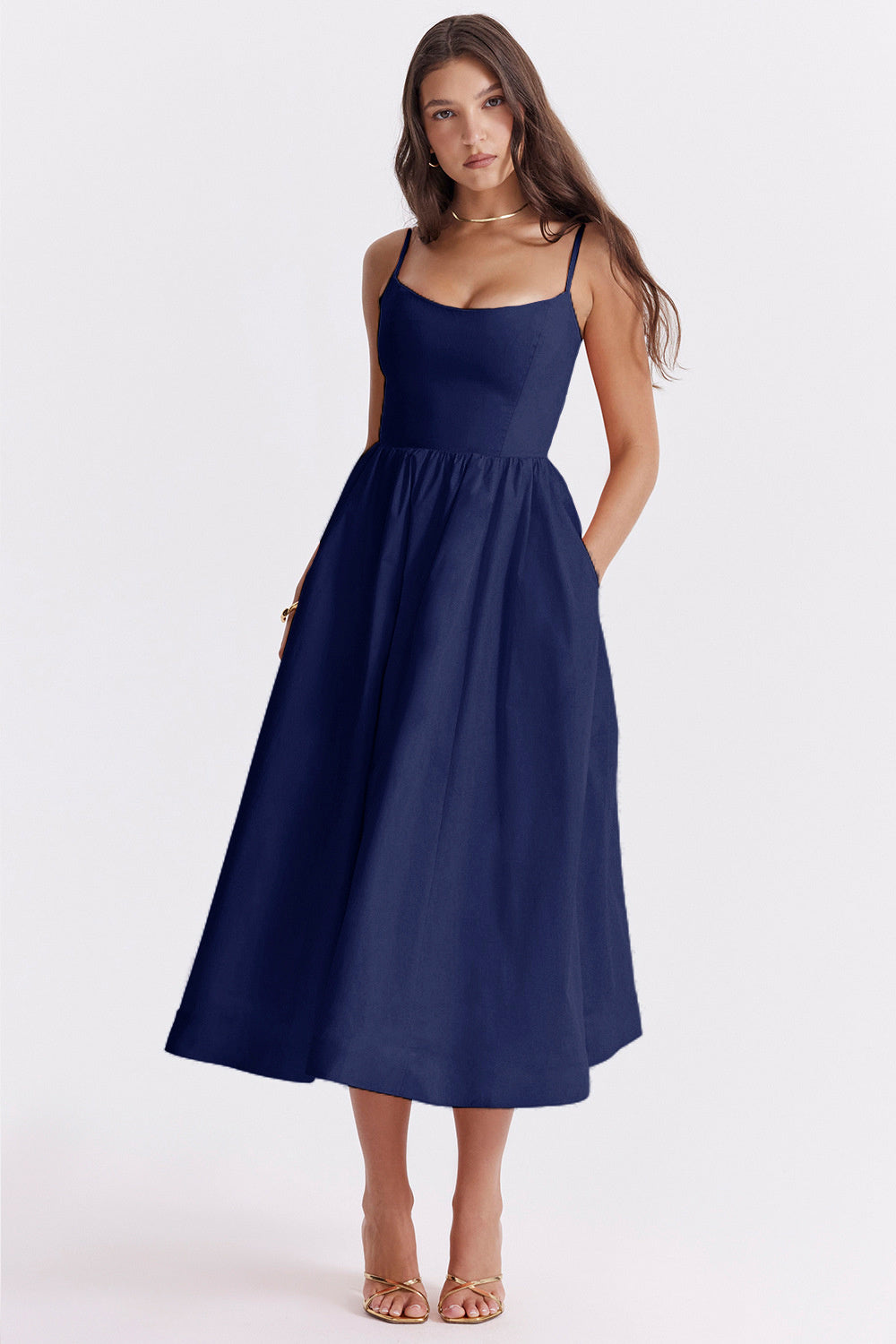 Joan A-line Loose Midi Dress