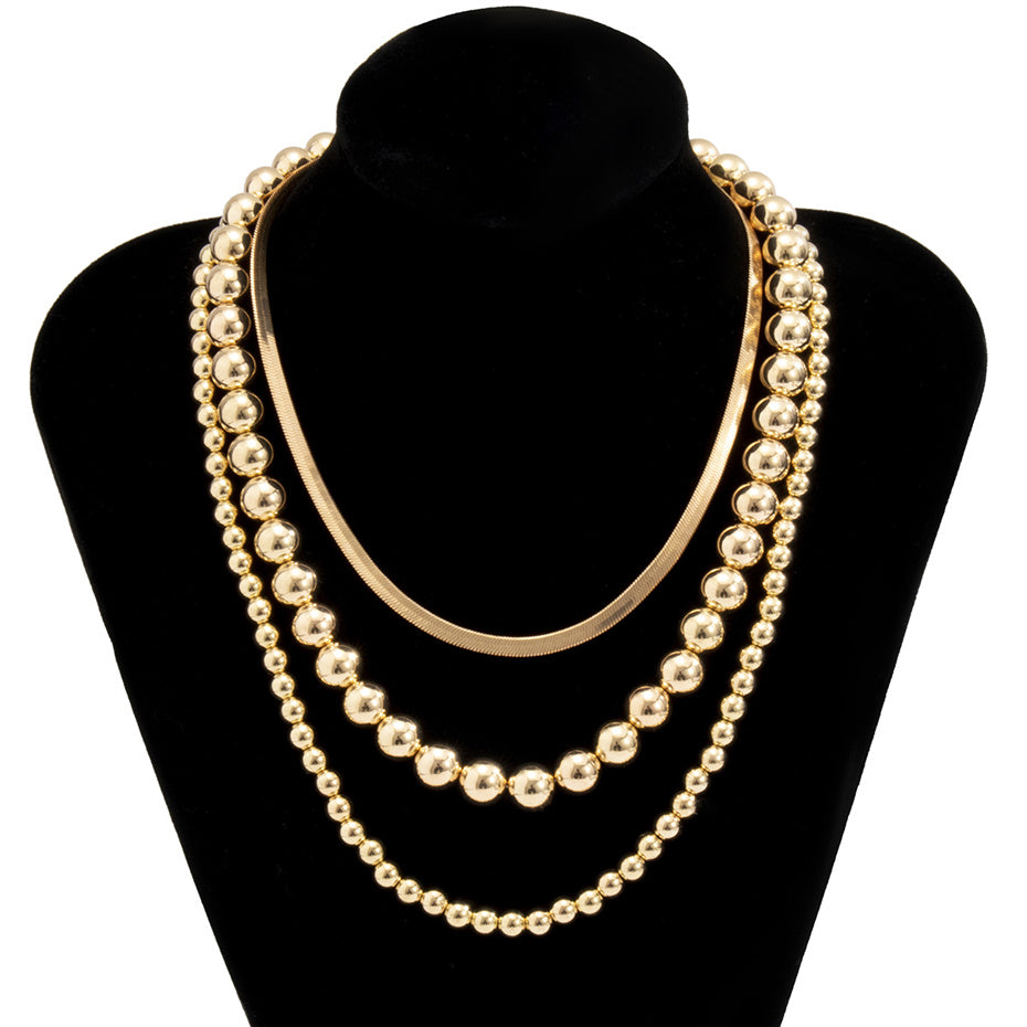 Carly Vintage Flat Filmy Snake Chain Necklace
