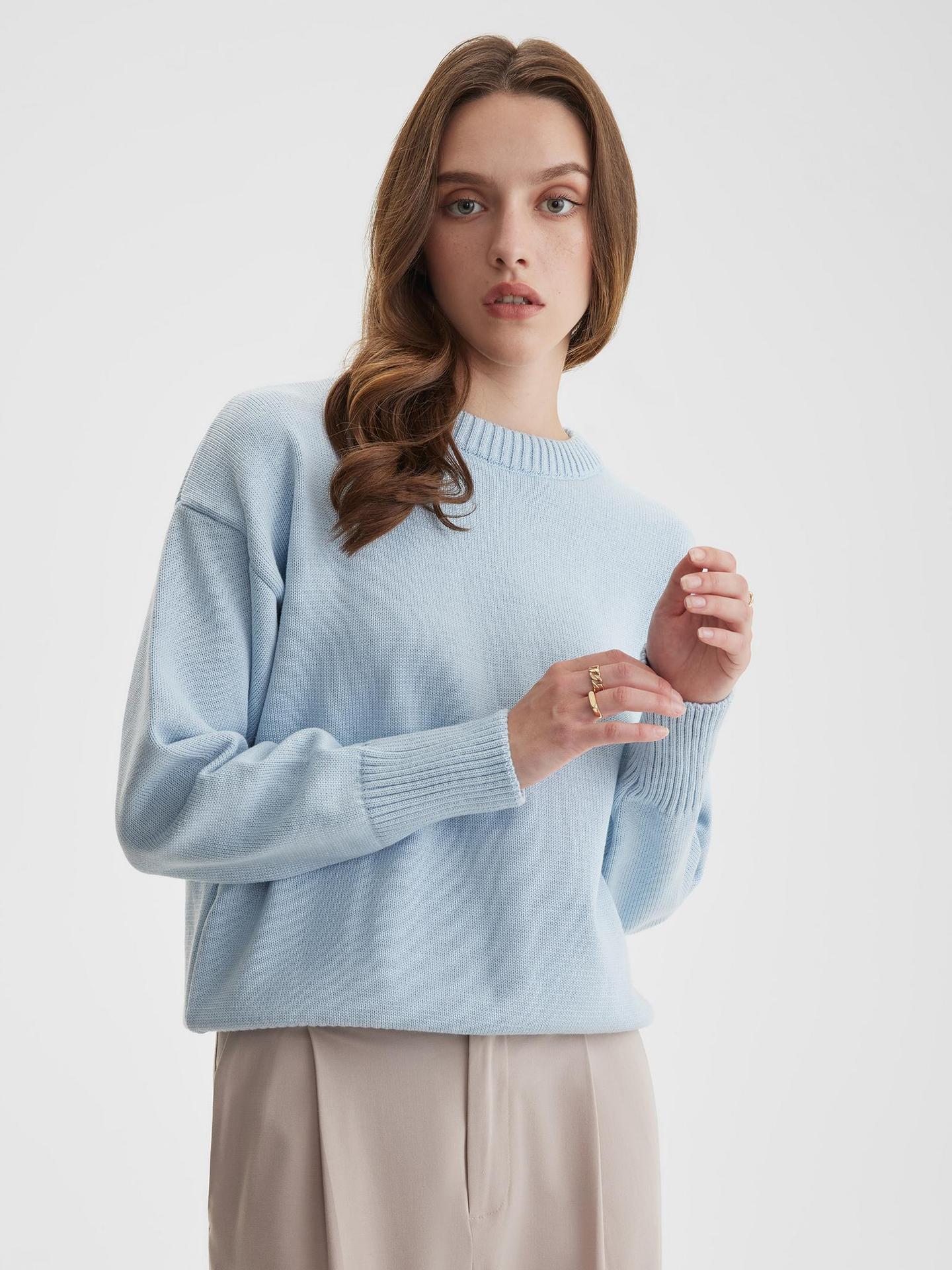 Audrey O Neck Oversized Casual Women Sweater