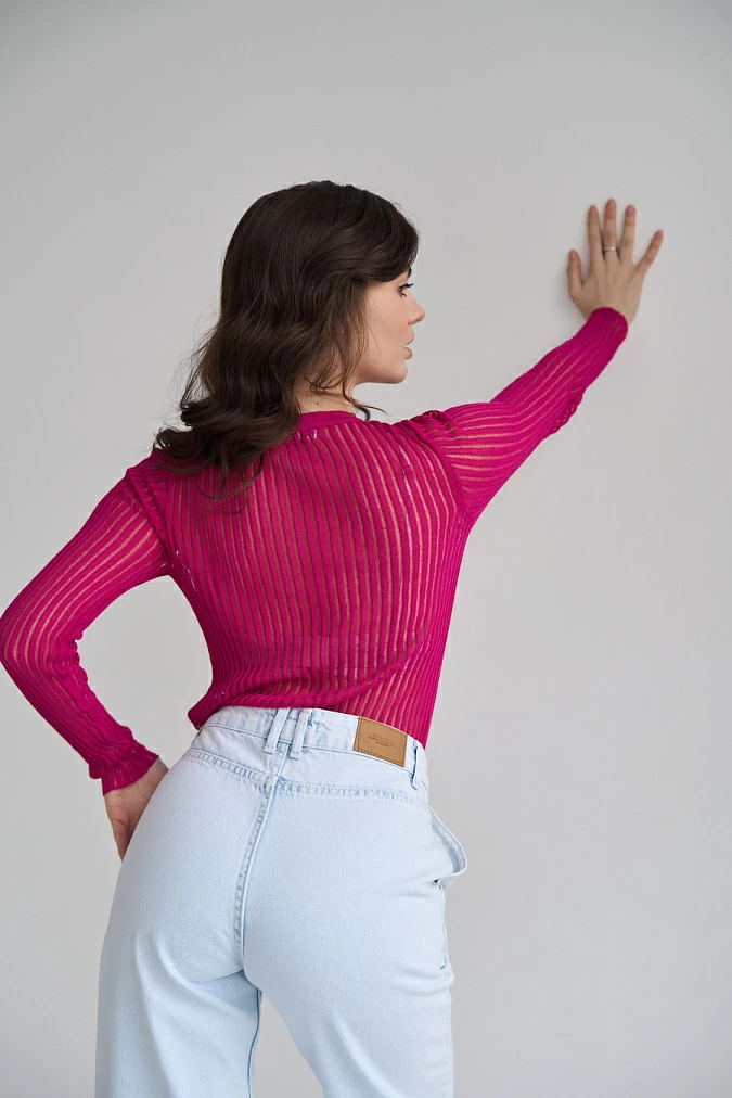 Sarah Striped See Through Women T-Shirts