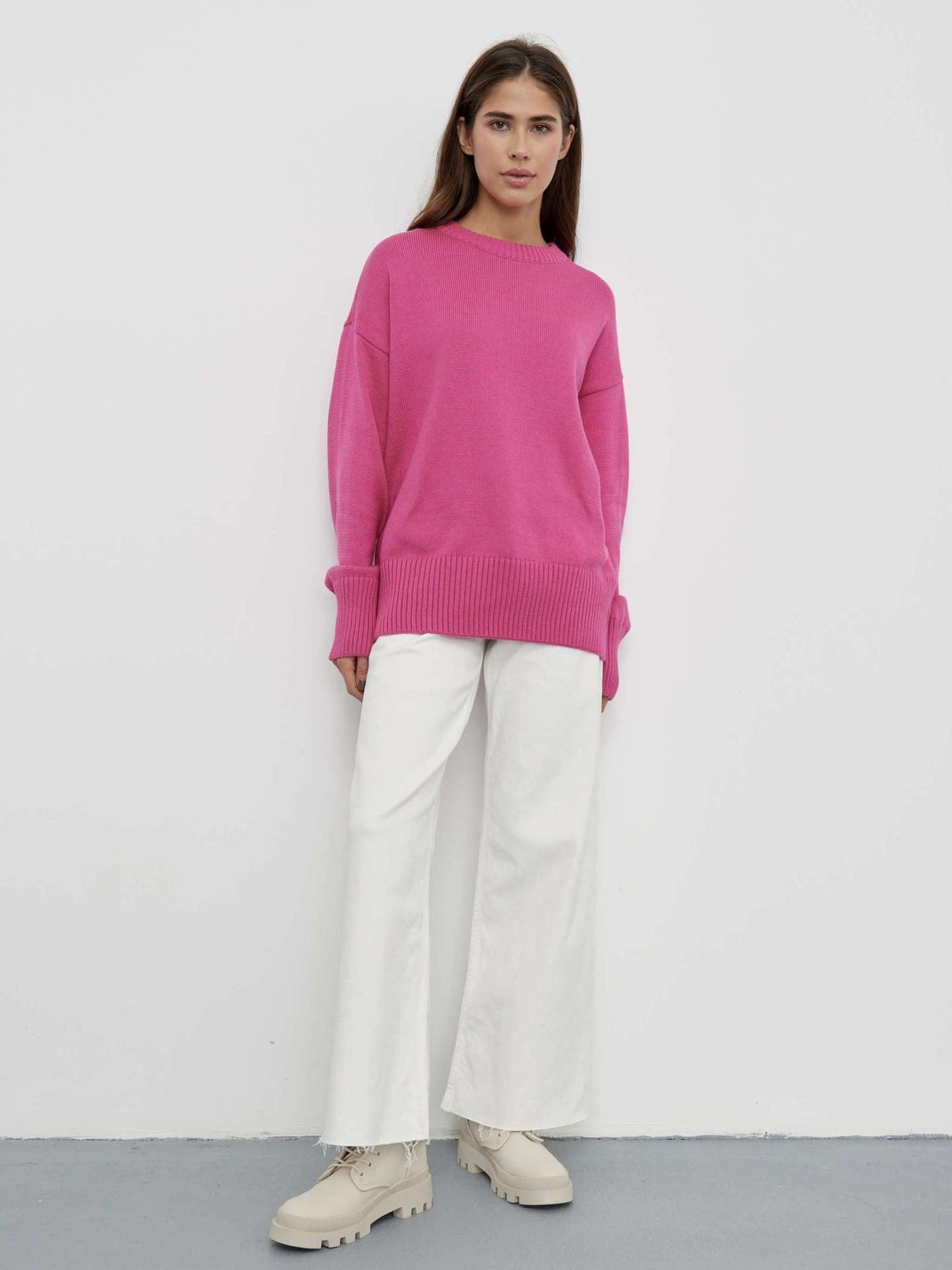 Audrey O Neck Oversized Casual Women Sweater