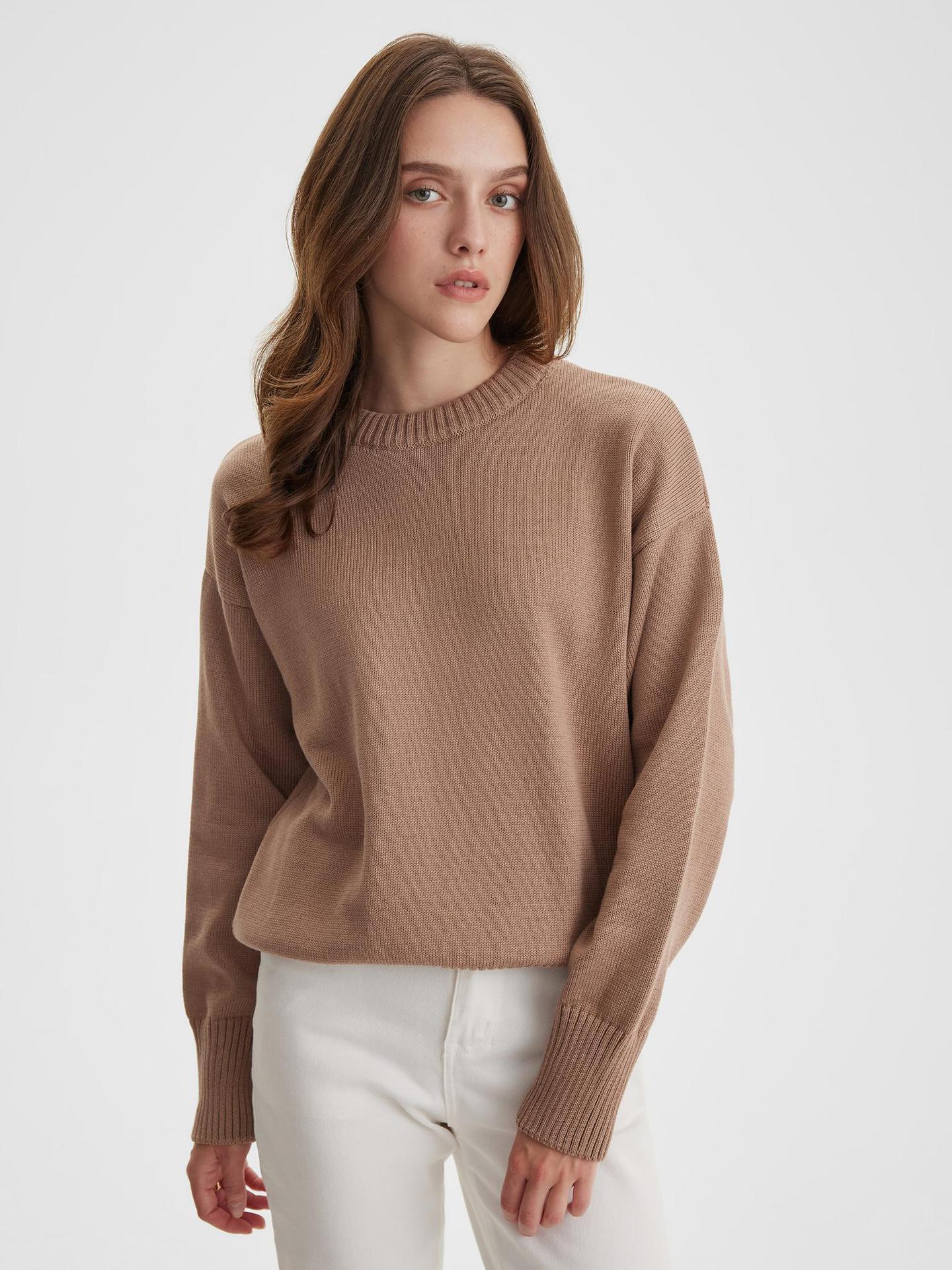 Audrey O Neck Oversized Casual Women Sweater