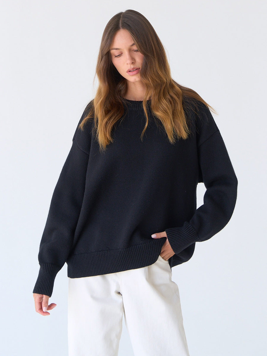 Tina O Neck Oversized Casual Women Sweater