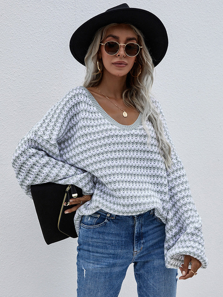 Sylvia Lantern Sleeve Oversized Women Sweater