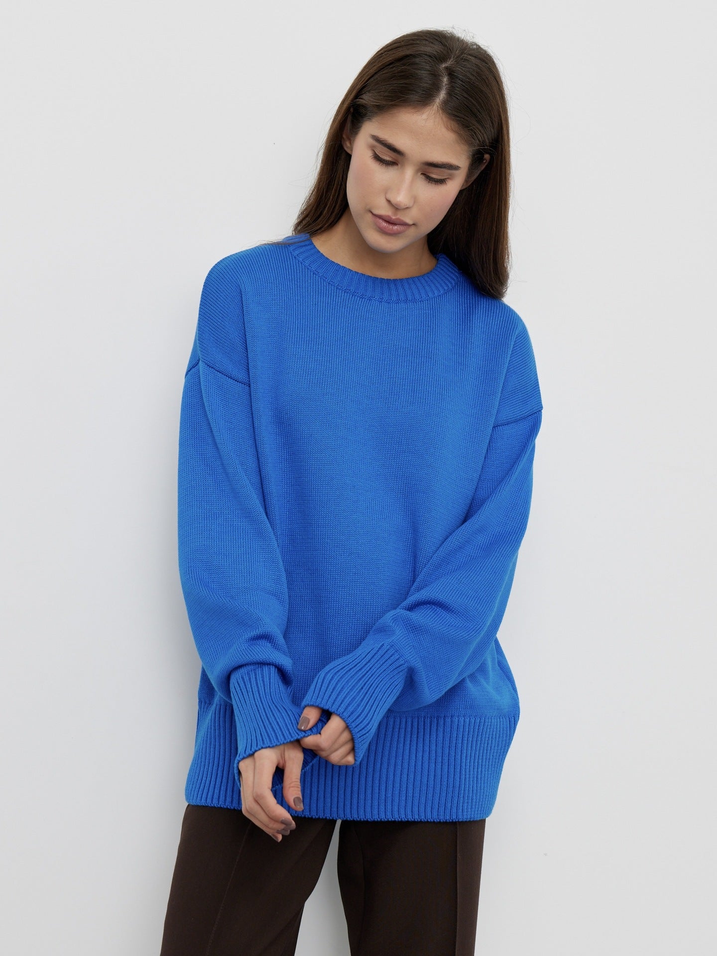 Audrey O Neck Oversized Casual Women Sweater