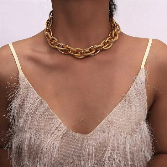 Marilyn Punk Lock Choker Necklace