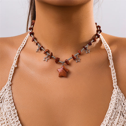 Joan Boho Colorful Stone Necklace