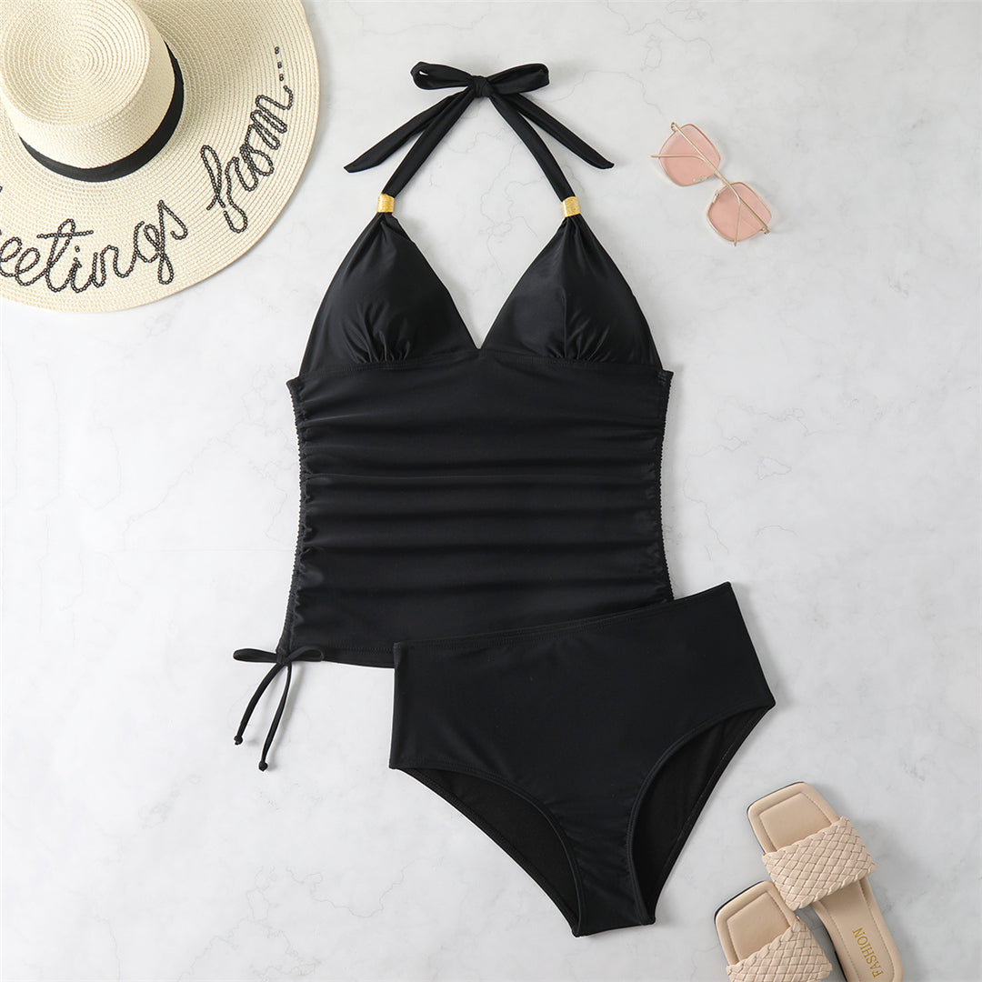 Nicole Sexy Printed Halter Bikini