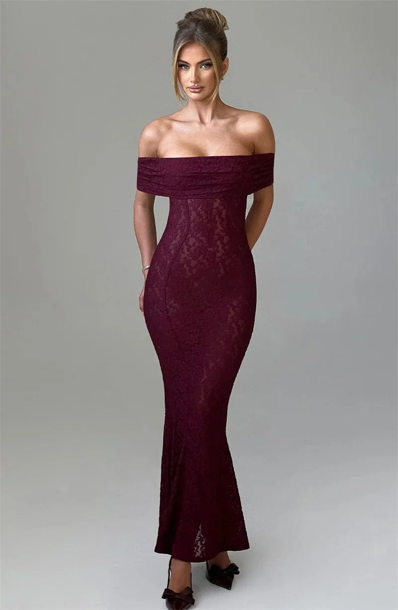 Hollow Out See Through Sexy Maxi Dress