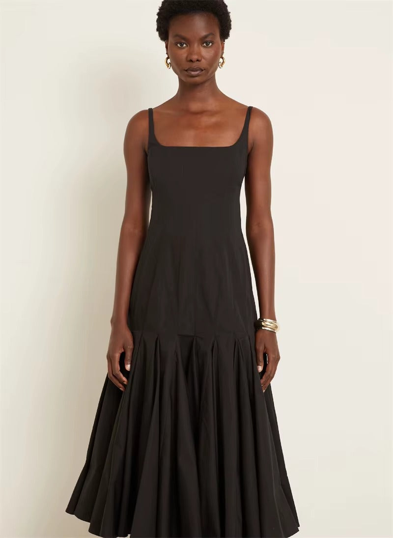 Spaghetti Strap Backless Sexy Maxi Dress