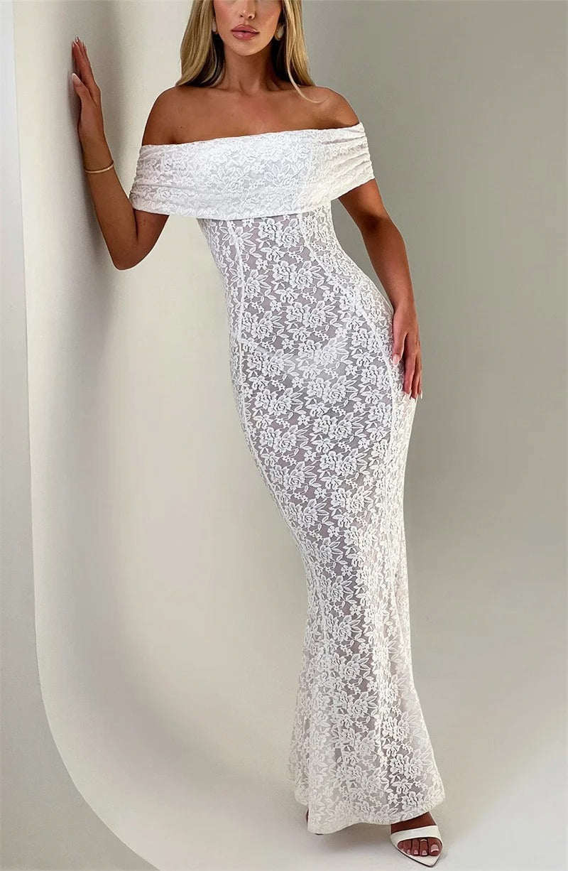 Hollow Out See Through Sexy Maxi Dress