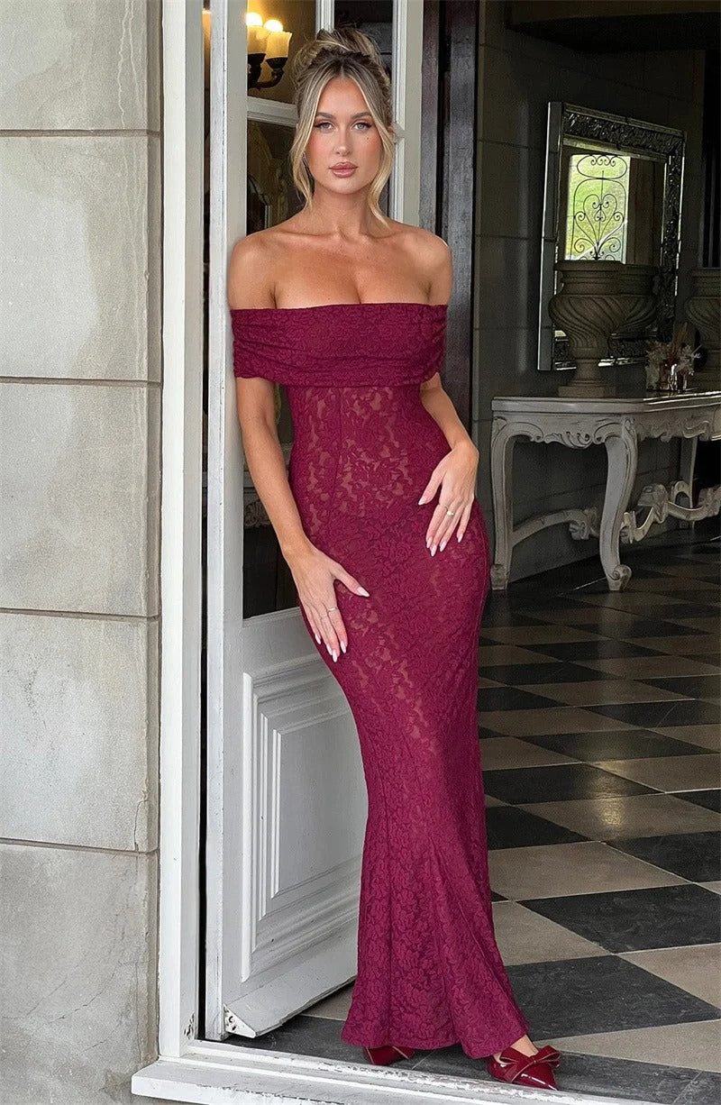 Hollow Out See Through Sexy Maxi Dress