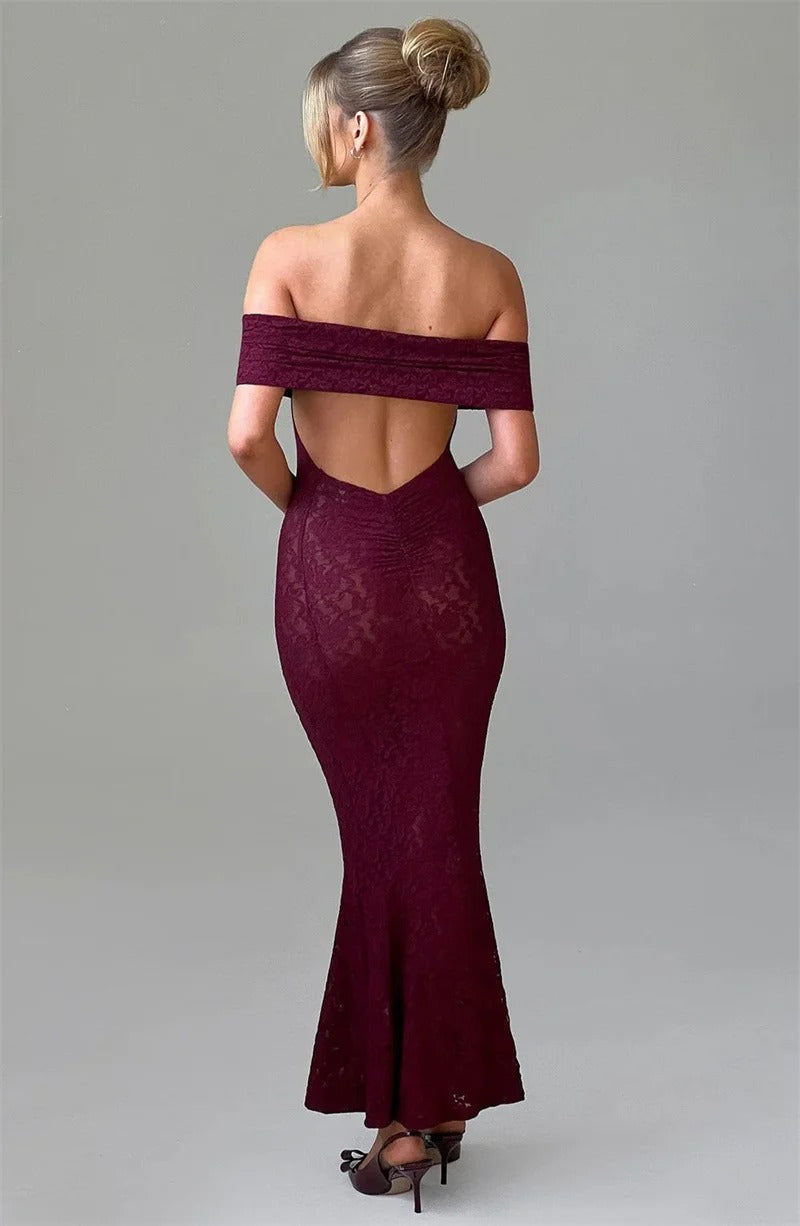 Hollow Out See Through Sexy Maxi Dress