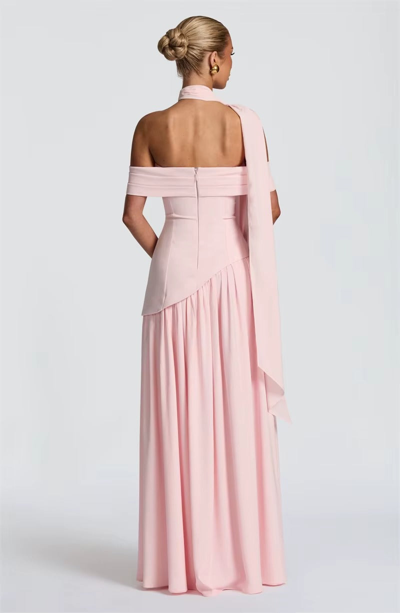Off-shoulder Backless Sexy Maxi Dress