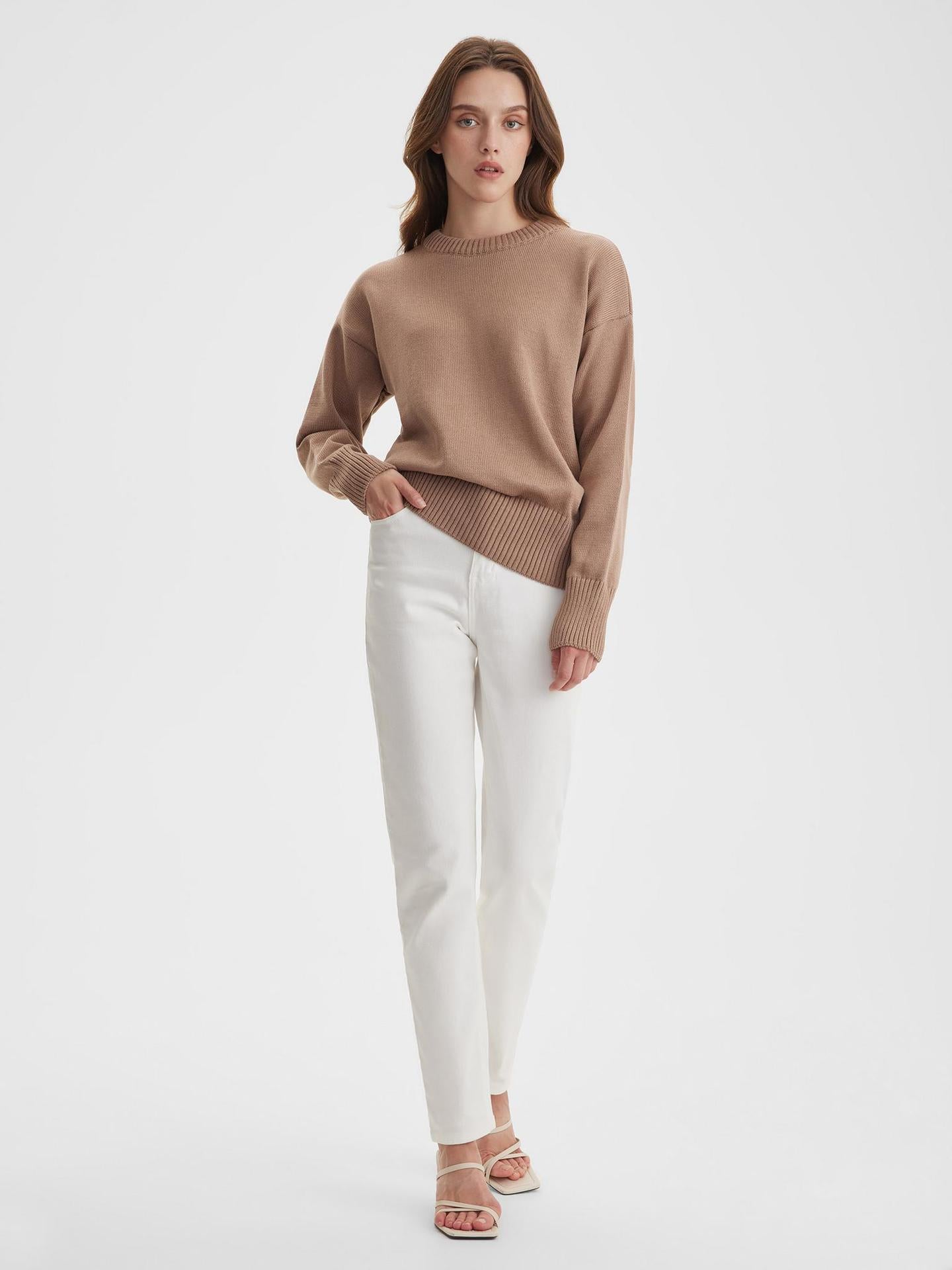 Audrey O Neck Oversized Casual Women Sweater