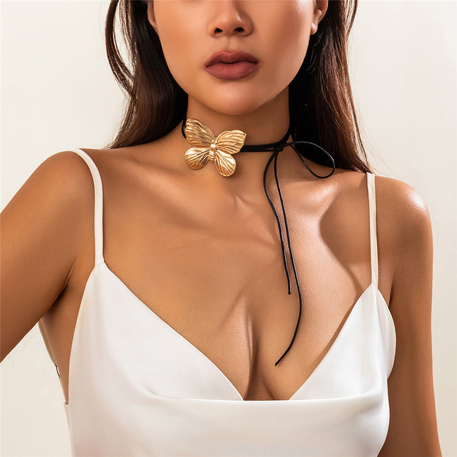 Eliza Big Butterfly Necklace