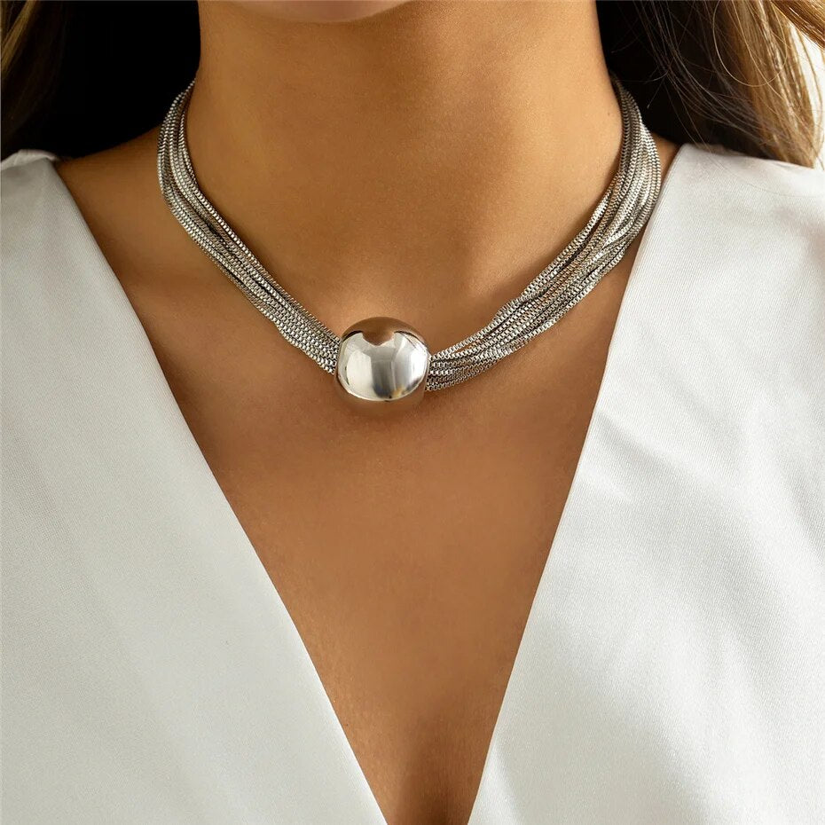 Holly Twisted Chunky Chain Necklace