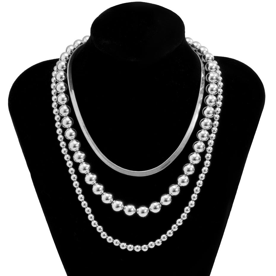 Carly Vintage Flat Filmy Snake Chain Necklace