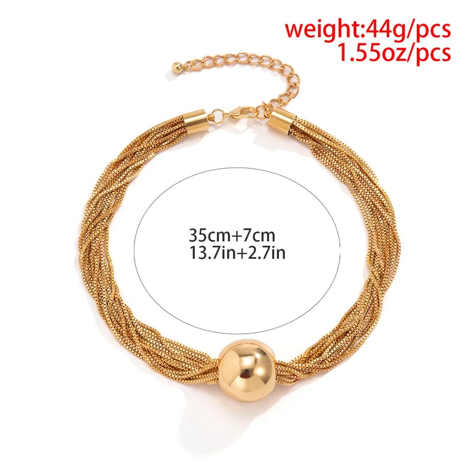 Holly Twisted Chunky Chain Necklace