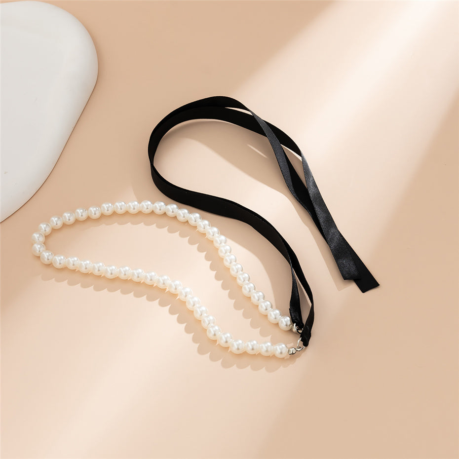 Sheila Velvet Ribbon Bowknot Choker Necklace