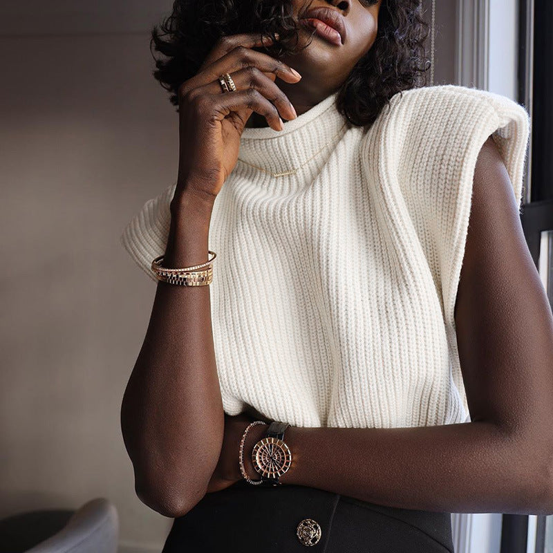 Gaia Sleeveless Sweater Vest Outfits