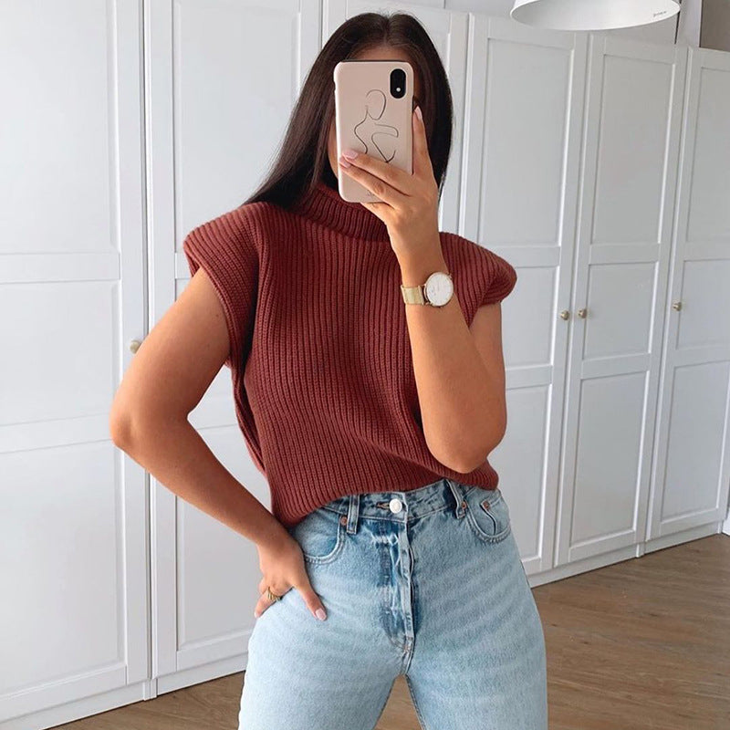 Gaia Sleeveless Sweater Vest Outfits
