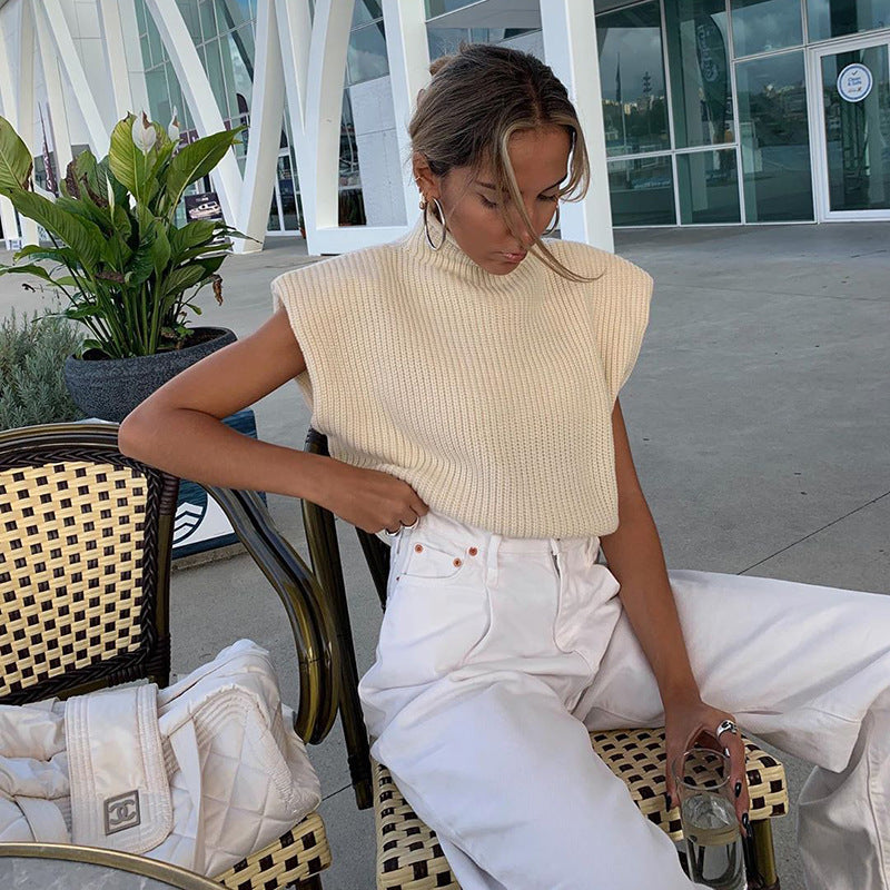 Gaia Sleeveless Sweater Vest Outfits