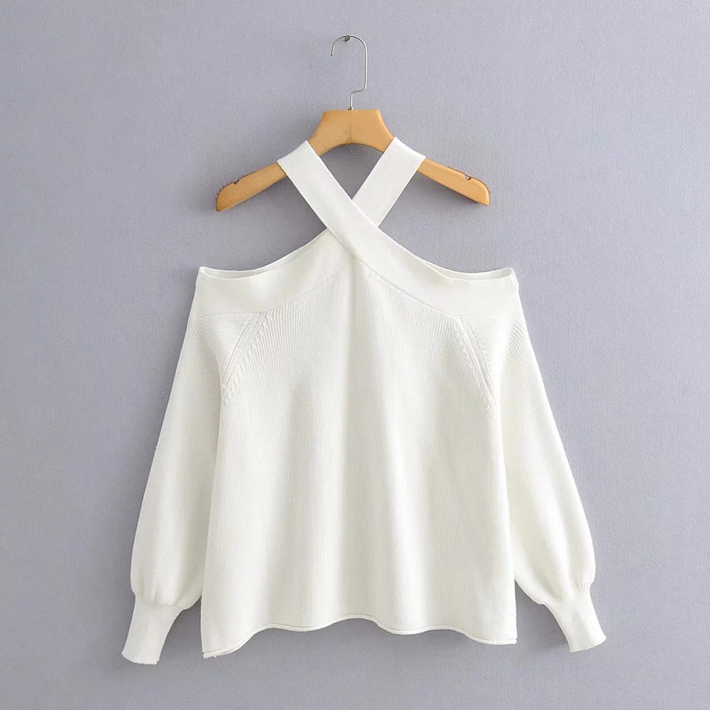 Iggy Cross Halter Sweater