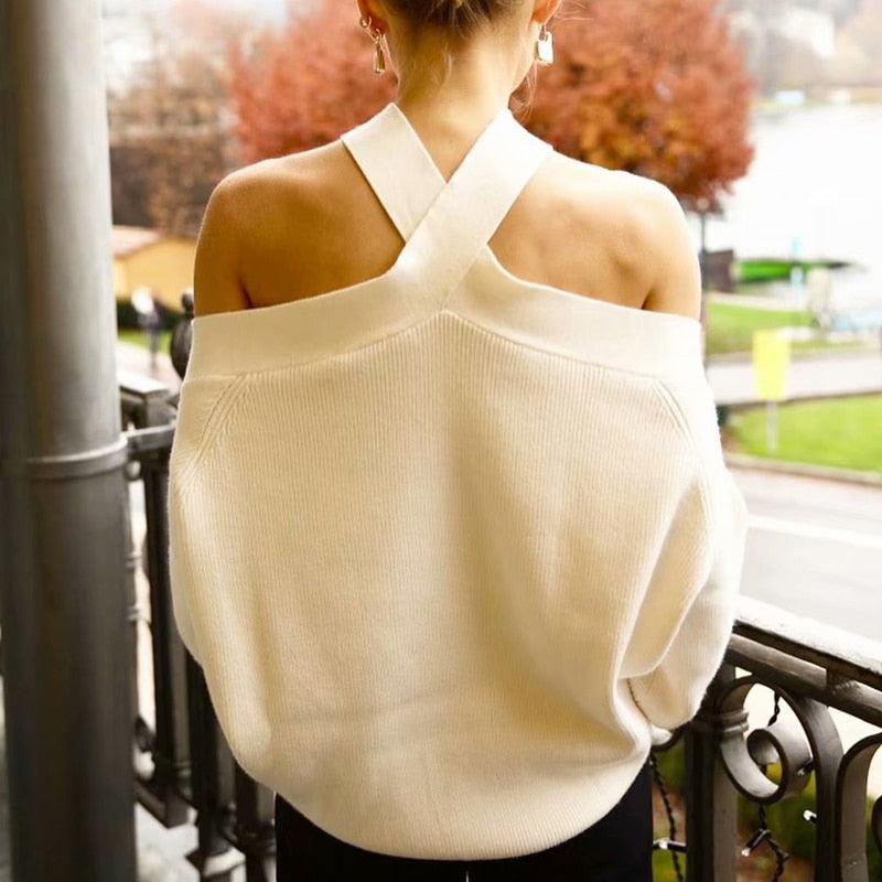 Iggy Cross Halter Sweater