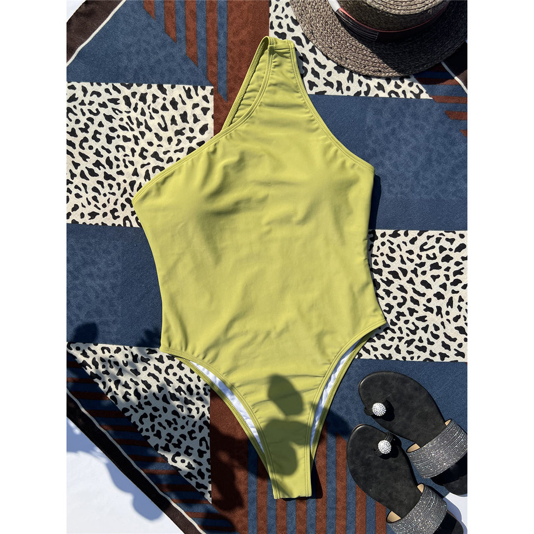 Eliza Asymmetric One Shoulder Backless Monokini