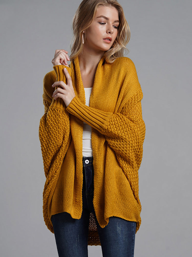 Maureen Oversized Patchwork Long Sleeve Women Sweater