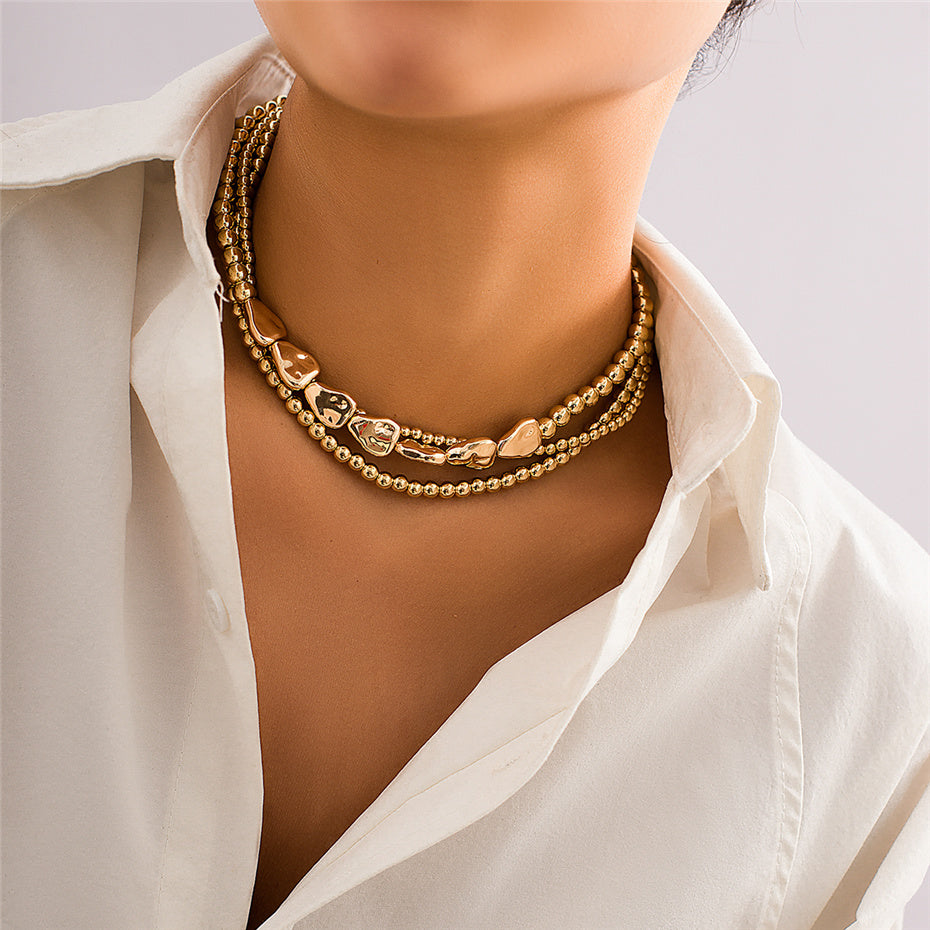 Sally Vintage Multilayer Ball Chain Necklace