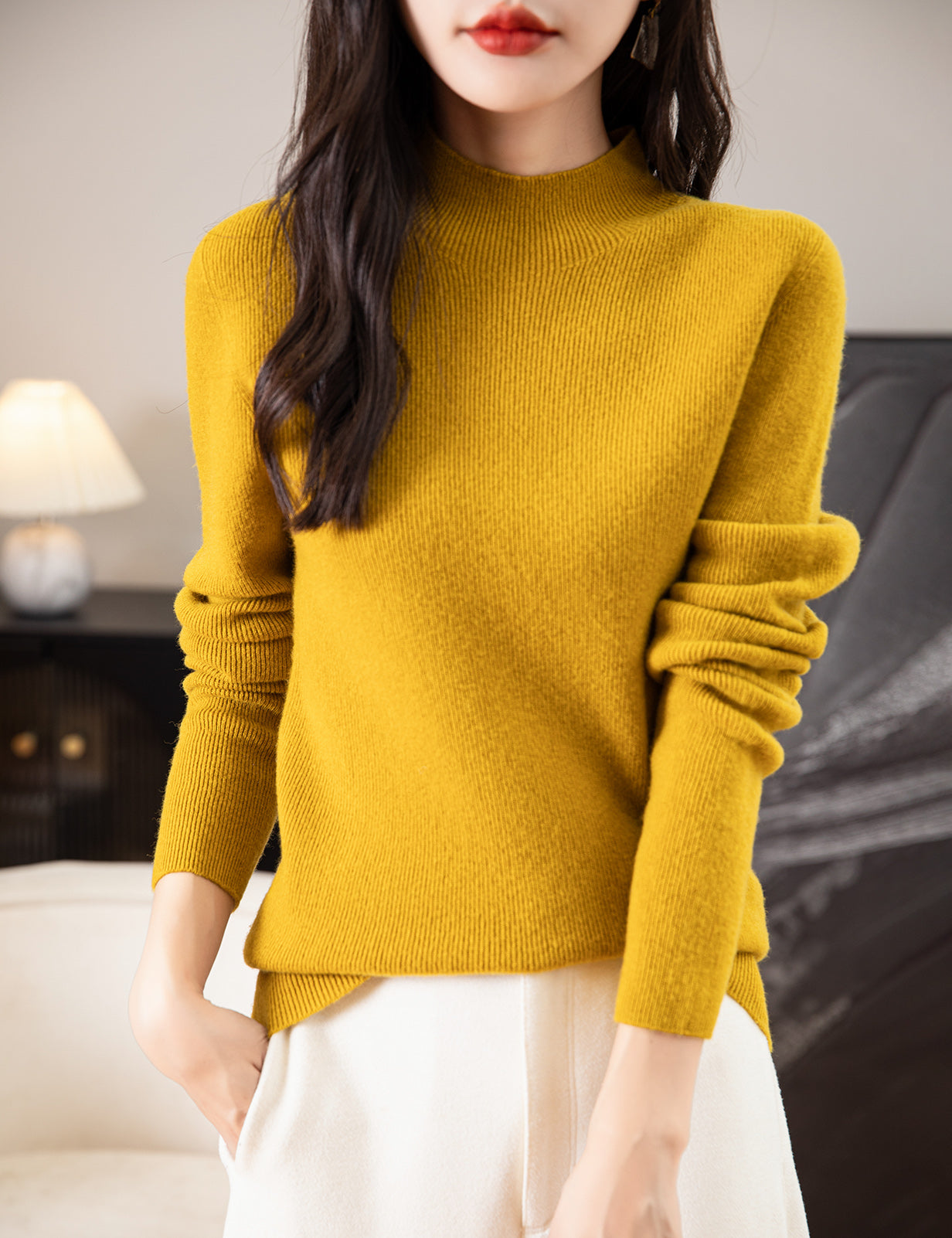 Ruby Woman Long Sleeve Knitted Sweater