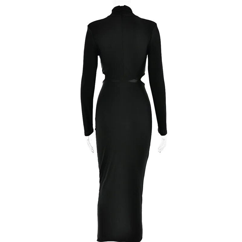 Joan Hollow Out Sexy Maxi Dress