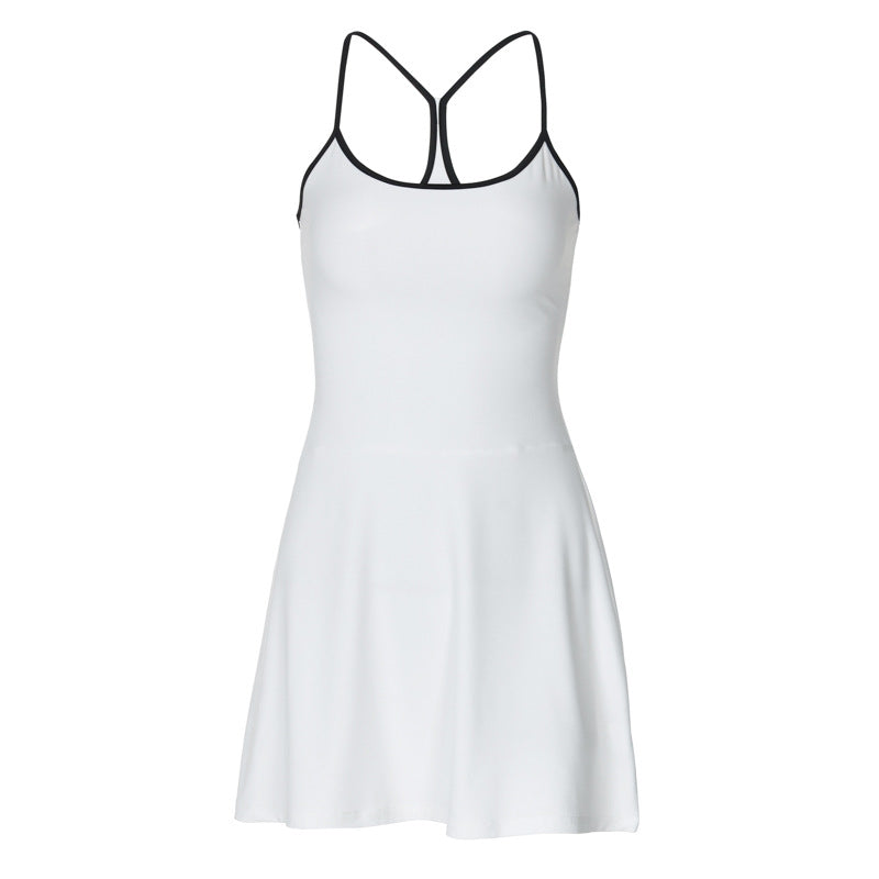 Laurie White Strappy Backless Mini Dress