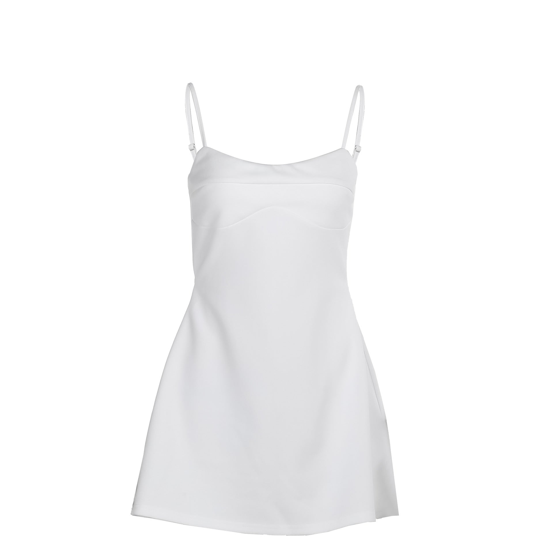 Irene Backless Suspender Mini Dress