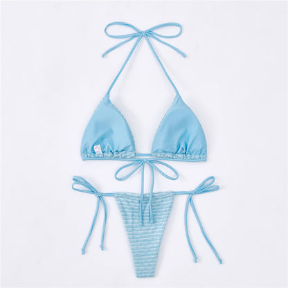 Regina Printed Halter Strappy Bikini