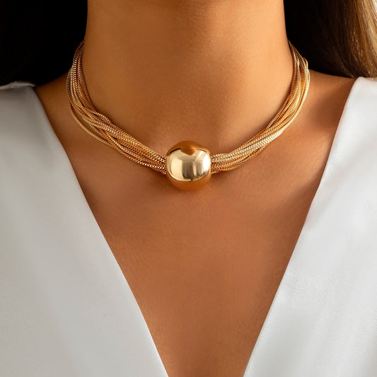 Holly Twisted Chunky Chain Necklace