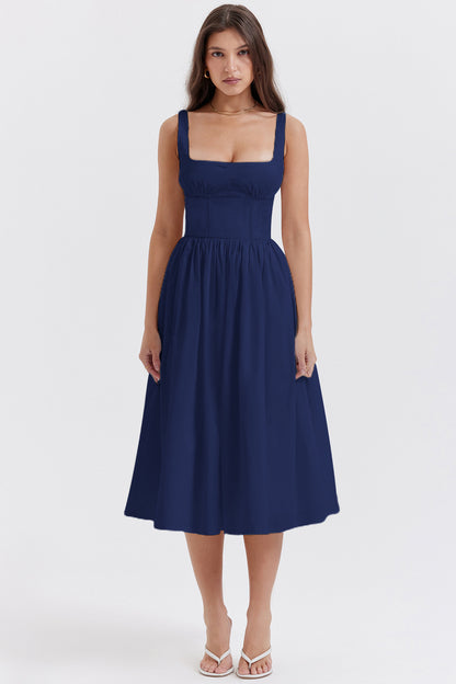 Mandy Summer Backless Midi Dress