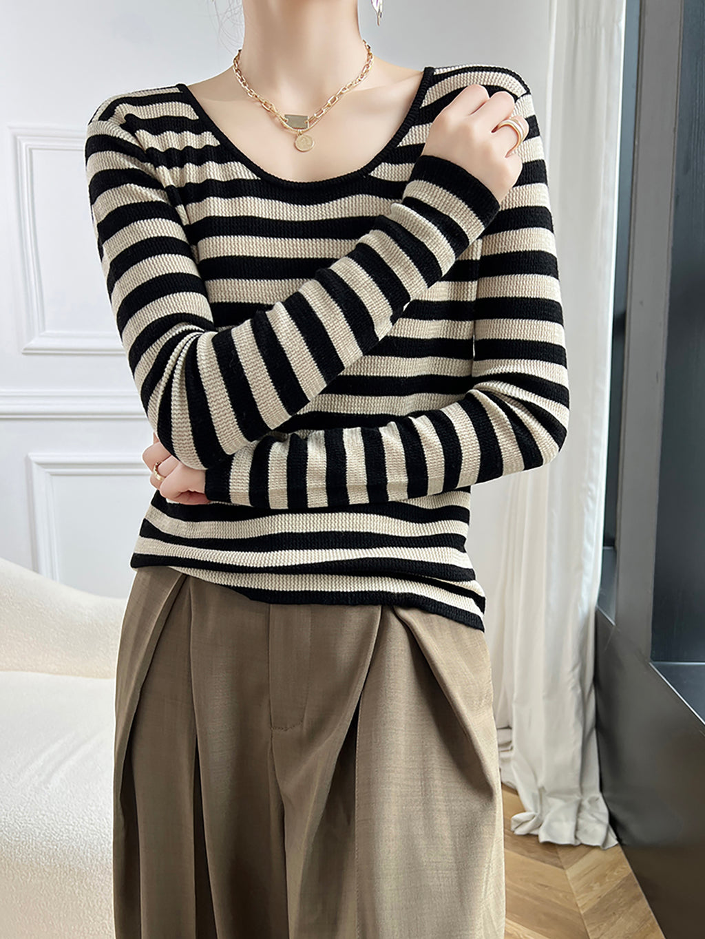 Katie Woman O Neck Sweater