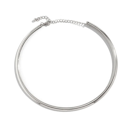 Whitney Vintage Iron Metal Torques Choker Necklace