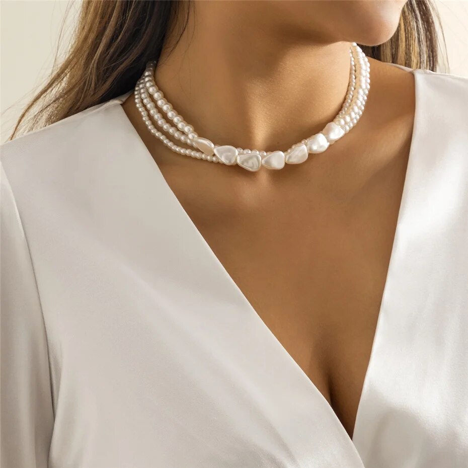Esther Multilayer Pearl Necklace