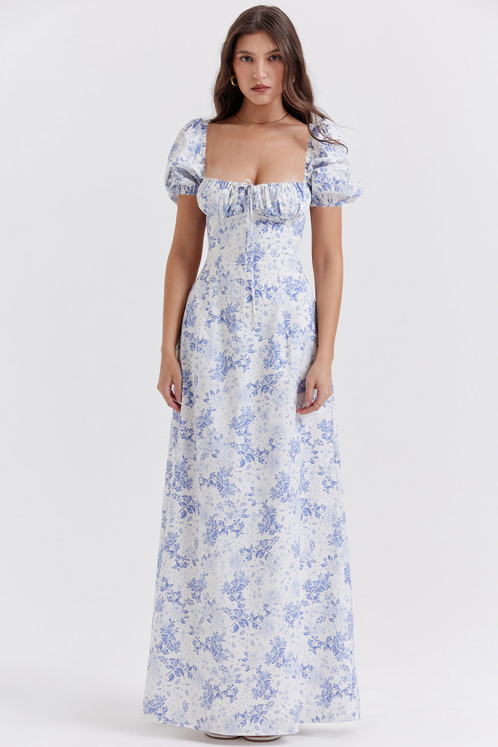 Kate Puff Sleeve Loose Maxi Dress