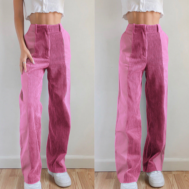 Janet Casual Corduroy Woman Pants