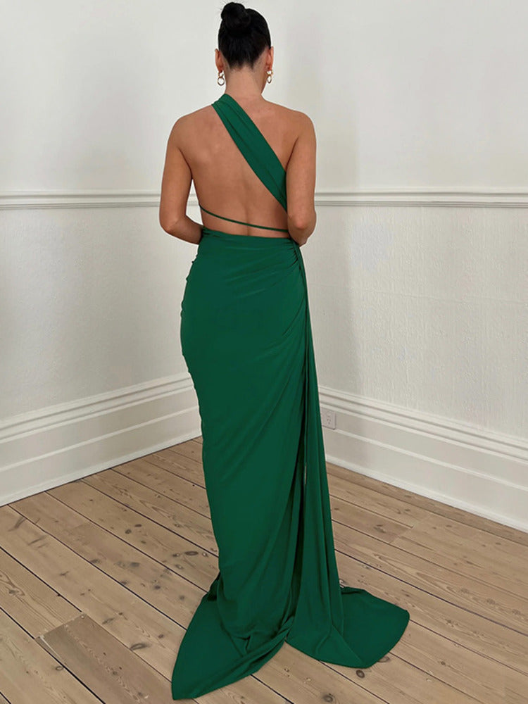Sheila Hollow Out Strapless Backless Maxi Dress