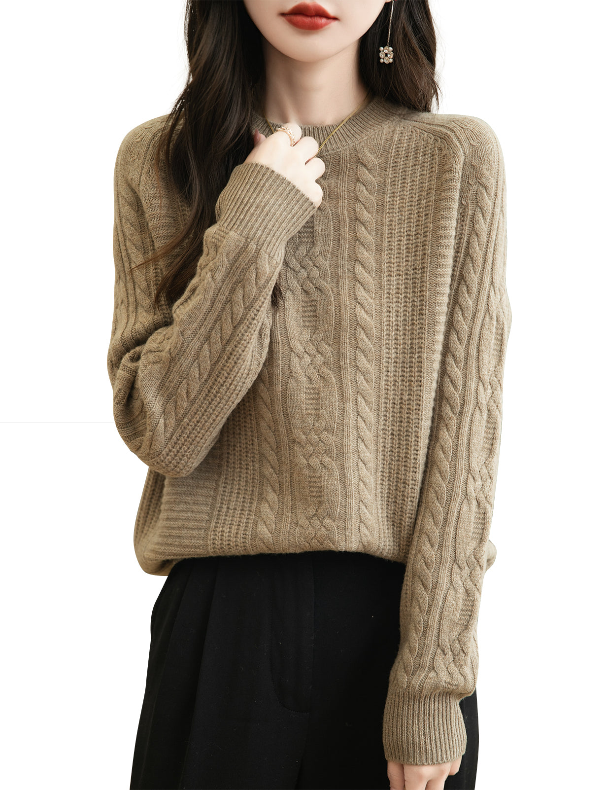 Miranda Woman Wool Crew Neck Sweater