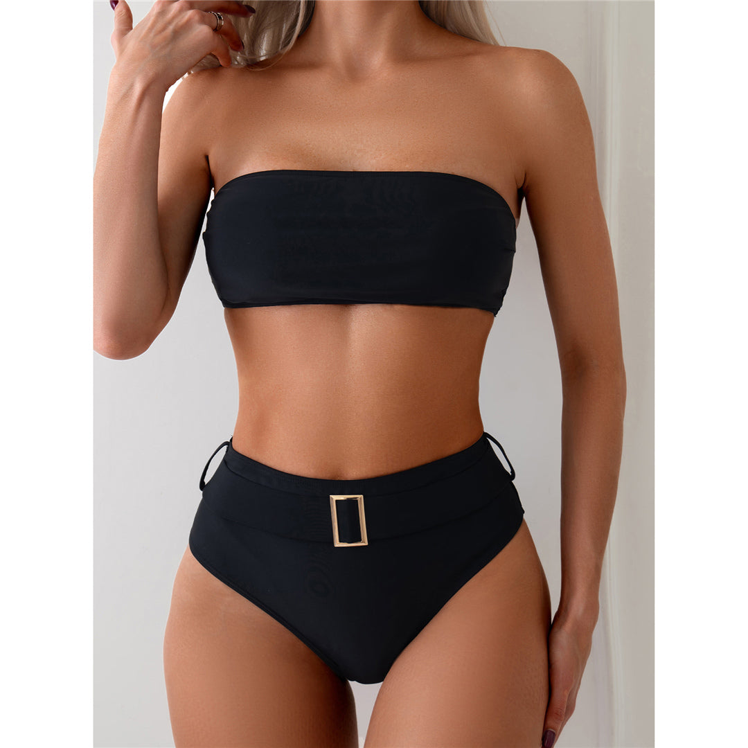 Rachel Bandeau With Belt High Waist Bikini
